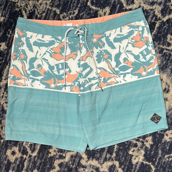 Mens Salty Crew Tandem Boardshort Stone size 40 Multi Color Swim Stone Surf - Picture 6 of 16